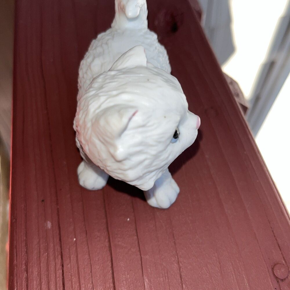 Vintage Homco Pair Of Cats Kittens #1428 White Ceramic Figurines Set of 2 - Picture 7 of 11